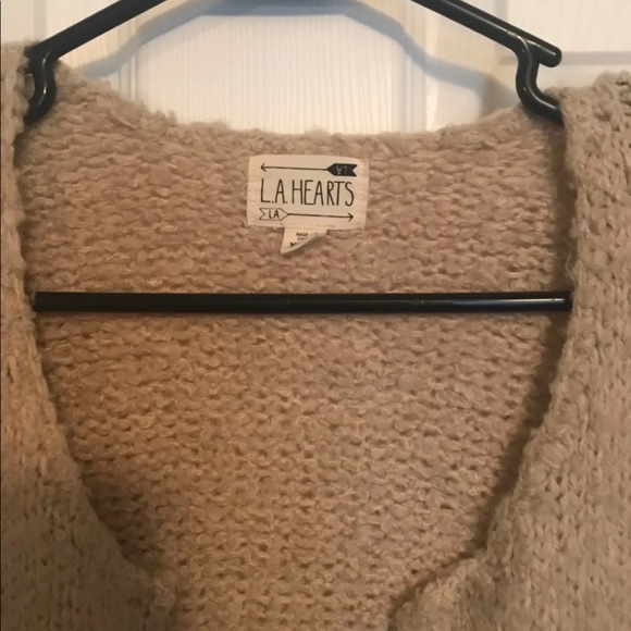 LA Hearts Knit Cardigan - Cream - Picture 5 of 6